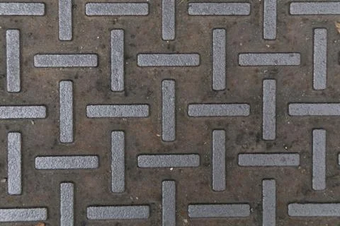 Pattern style of steel floor for background Stock Photos