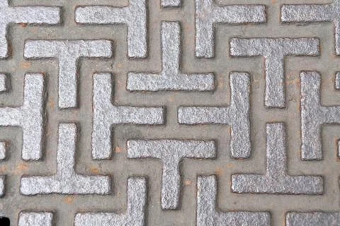 Pattern style of steel floor for background Stock Photos