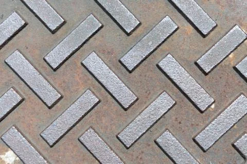 Pattern style of steel floor for background Foto stock