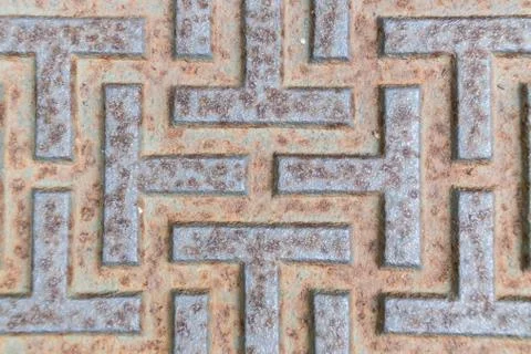 Pattern style of steel floor for background Stock Photos
