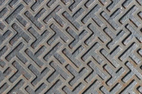 Pattern style of steel floor for background Stock Photos