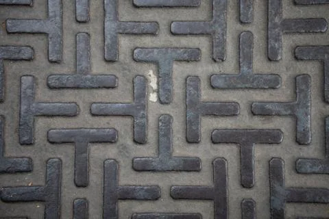 Pattern style of steel floor for background Stock Photos