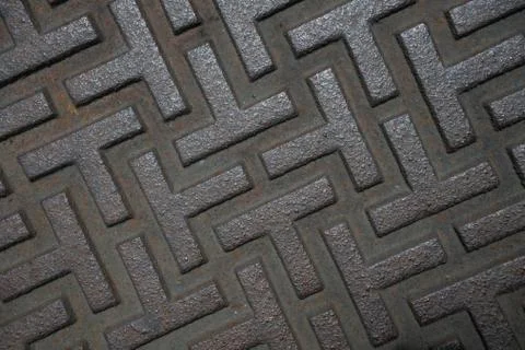 Pattern style of steel floor for background Stock Photos