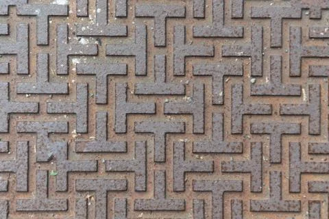 Pattern style of steel floor for background Stock Photos