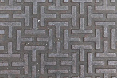 Pattern style of steel floor for background Stock Photos
