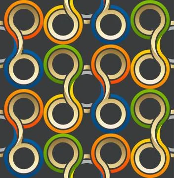 Pattern stylish. Abstract pattern lines swirl. Design of pattern round vector Stock Illustration