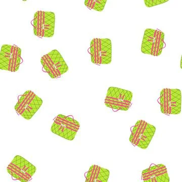 Pattern stylish makeup bag cartoon vector Stock Illustration