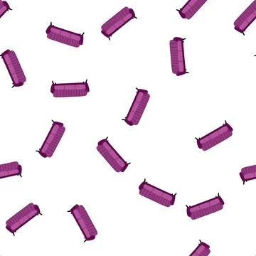 Pattern stylish reception sofa cartoon vector Stock Illustration