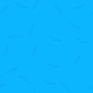 Pattern stylized blue exclamation mark drawing with an outline, standing out  库存插图