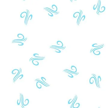 Pattern stylized blue wind icon representing air movement concept イラスト素材