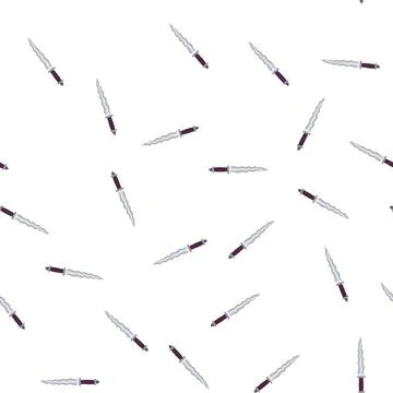 Pattern stylized dagger illustrating ancient sharp fantasy weapon Stock Illustration