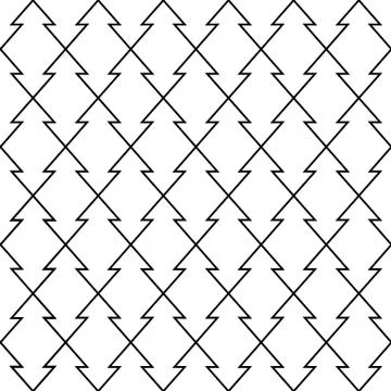 Pattern with stylized fir Stock Illustration