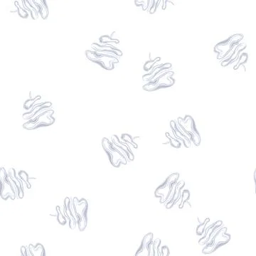Pattern stylized smoke or vapor puff art イラスト素材