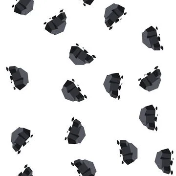 Pattern subbituminous coal ore cartoon vector Stock Illustration