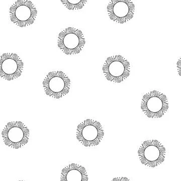 Pattern substrate microchip frame cartoon vector イラスト素材