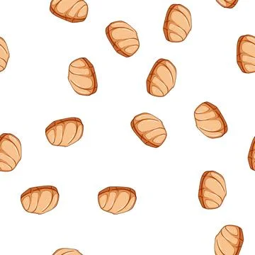 Pattern sugar biscuit cookie cartoon vector Stock Illustration