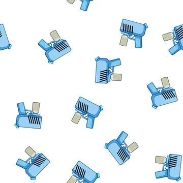Pattern summer bubble gun toy cartoon vector Stock Illustration
