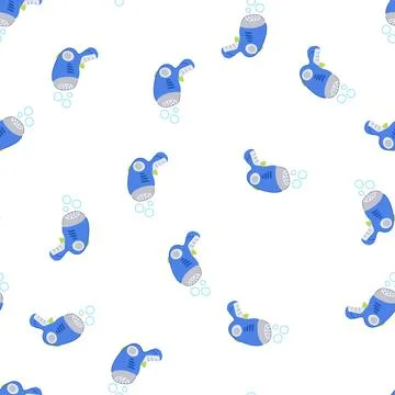 Pattern summer bubble gun toy cartoon vector イラスト素材