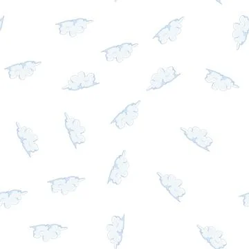 Pattern summer cloud cartoon vector Stock Illustration