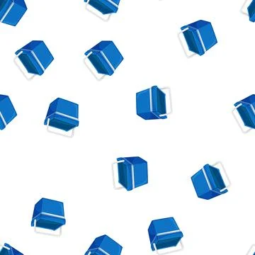 Pattern summer cooler box cartoon vector 库存插图