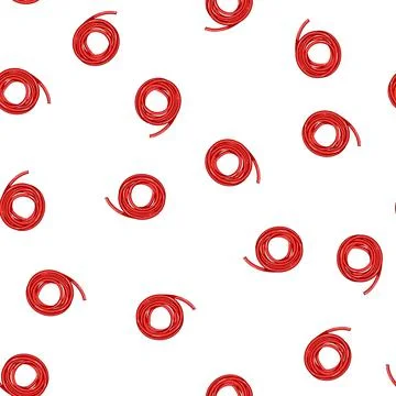 Pattern summer garden hose cartoon vector Illustrazione stock
