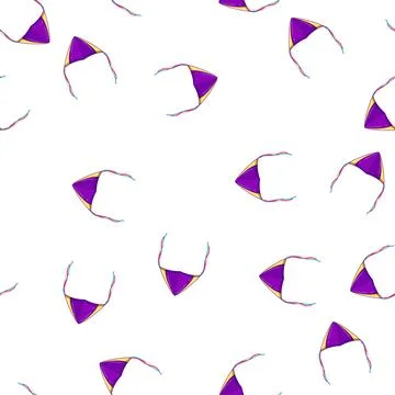 Pattern summer kite sky cartoon vector イラスト素材