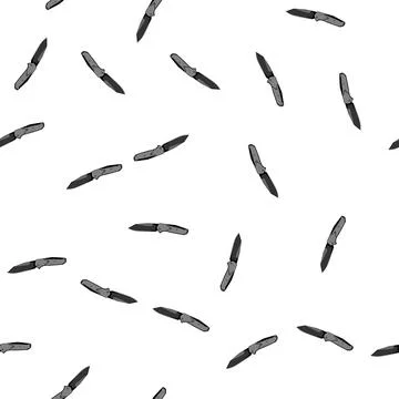 Pattern summer knife camping cartoon vector Stock Illustration