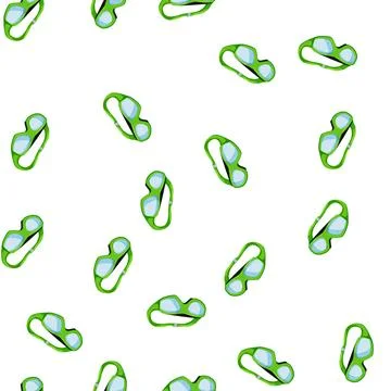 Pattern summer pool goggles cartoon vector Stock Illustration