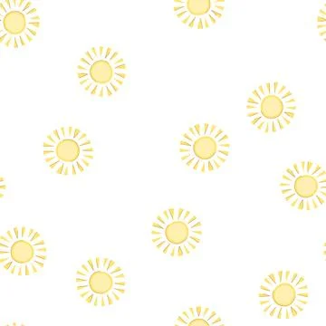 Pattern summer sun cartoon vector 스톡 일러스트
