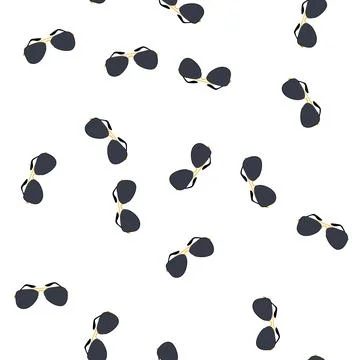 Pattern summer sunglasses men cartoon vector Stock Illustration