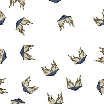 Pattern summer tent garden cartoon vector イラスト素材
