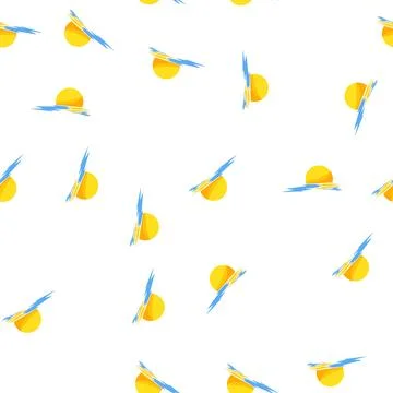 Pattern sun sunset cartoon vector 库存插图