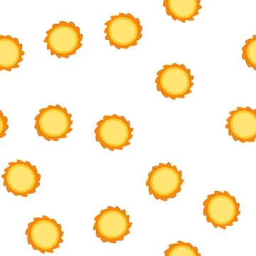 Pattern sunbeam sun cartoon vector イラスト素材