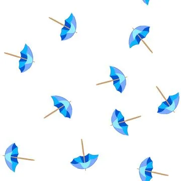 Pattern sunshade beach umbrella cartoon vector Stockillustratie