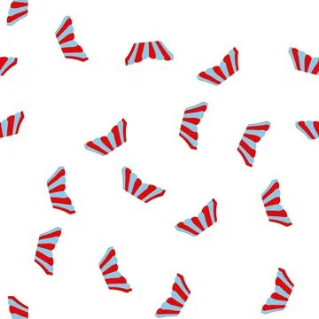 Pattern sunshade canopy awning cartoon vector Illustrazione stock