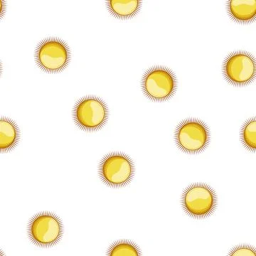 Pattern sunshine sun cartoon vector Stock Illustration