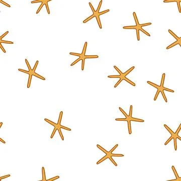 Pattern sunsilhouette sea star cartoon vector イラスト素材