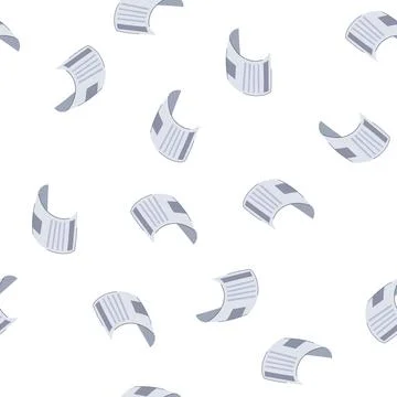 Pattern supermarket receipt cartoon vector Illustrazione stock