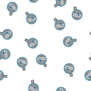 Pattern supply water gas meter cartoon vector Illustrazione stock