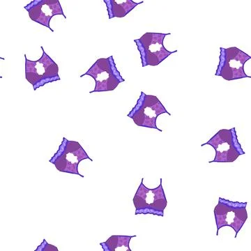 Pattern support bra lace cartoon vector Stock Illustration
