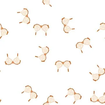 Pattern support bra modern cartoon vector Stock Illustration