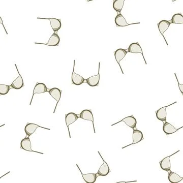 Pattern support bra modern cartoon vector Stock Illustration