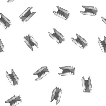 Pattern support steel beam cartoon vector 库存插图