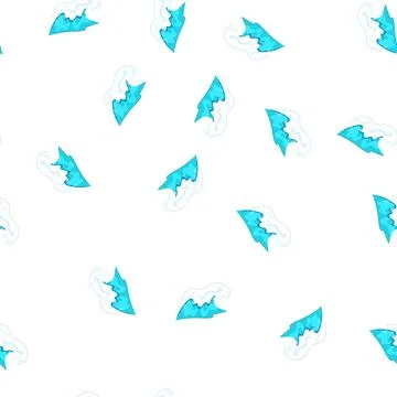 Pattern surf ocean waves cartoon vector 库存插图