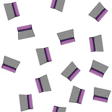 Pattern surface notched trowel cartoon vector Stock Illustration