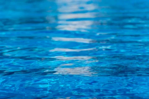 Pattern of surface water in the pool 写真素材