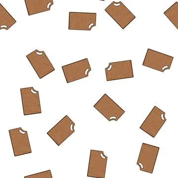 Pattern surface wooden cutting board cartoon vector Illustrazione stock