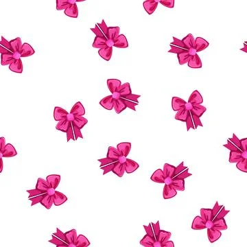 Pattern surprise bow ribbon cartoon vector Stock Illustration