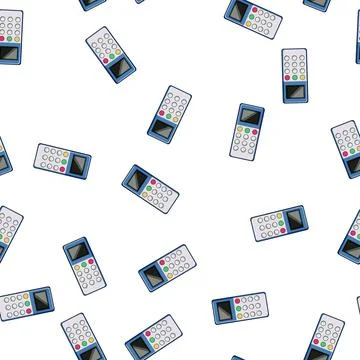 Pattern survey voting clicker cartoon vector Stock Illustration