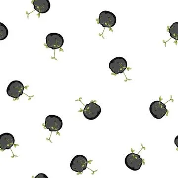 Pattern sustainability grass seed bomb cartoon vector Stockillustratie